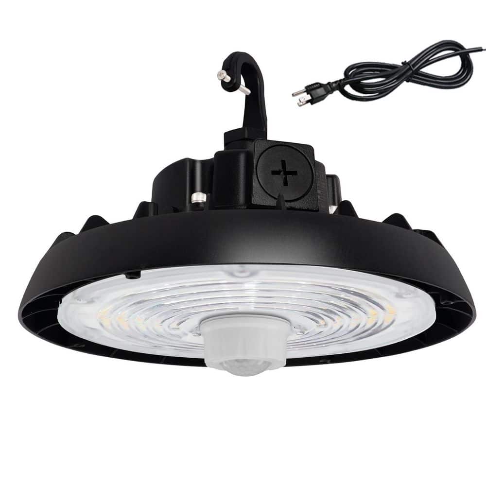 10.24 in. Black 150W 21000LM Integrated LED UFO High Bay Light Adjustable 2CCT with Motion Sensor, AC120-277V, UL Listed price history on PriceWatchPro