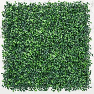 20 in. H x 20 in. W Artificial Boxwood Hedge Grass Wall Greenery Panels Indoor Outdoor Decor