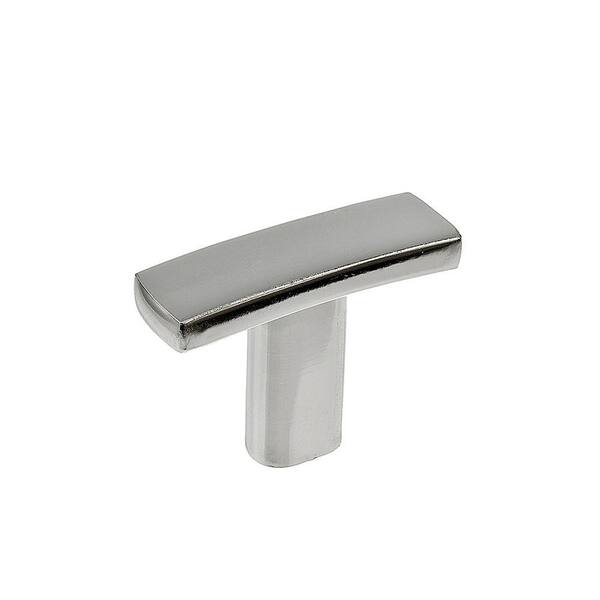 Richelieu Hardware Padova Collection 1-1/2 in. (38 mm) x 7/16 in. (11 mm) Polished Nickel Transitional Cabinet Knob