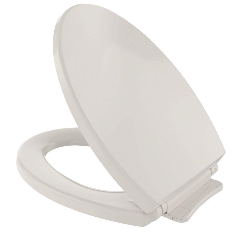 TOTO SoftClose Elongated Closed Front Toilet Seat in Sedona Beige -  SS114#12