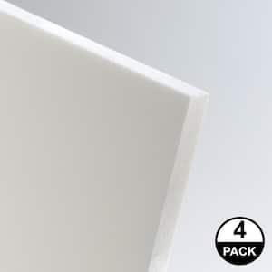 DIGIHIPS 24 in. x 48 in. x 0.06 in. White High Impact Polystyrene Sheet (4 pack)