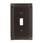 Bronze 1-Gang Toggle Wall Plate