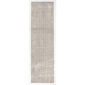 Moulton Taupe 2 ft. x 7 ft. Oriental Indoor/Outdoor Area Rug