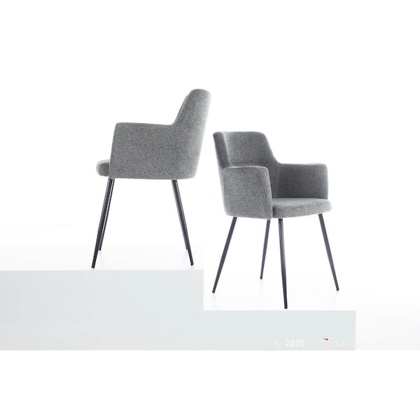 Andrew Contemporary Grey Dining/Accent Chair (Set of 2)