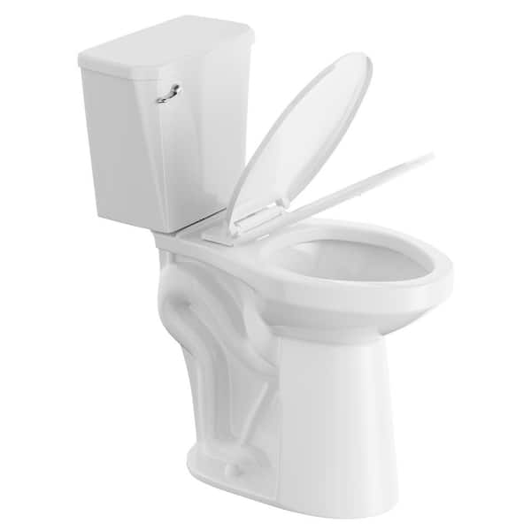 21 in 1.28 GPF Single Flush 2-Piece Elongated High Bathroom Toilet for Elderly and Pregnant & Disabled and Tall in White