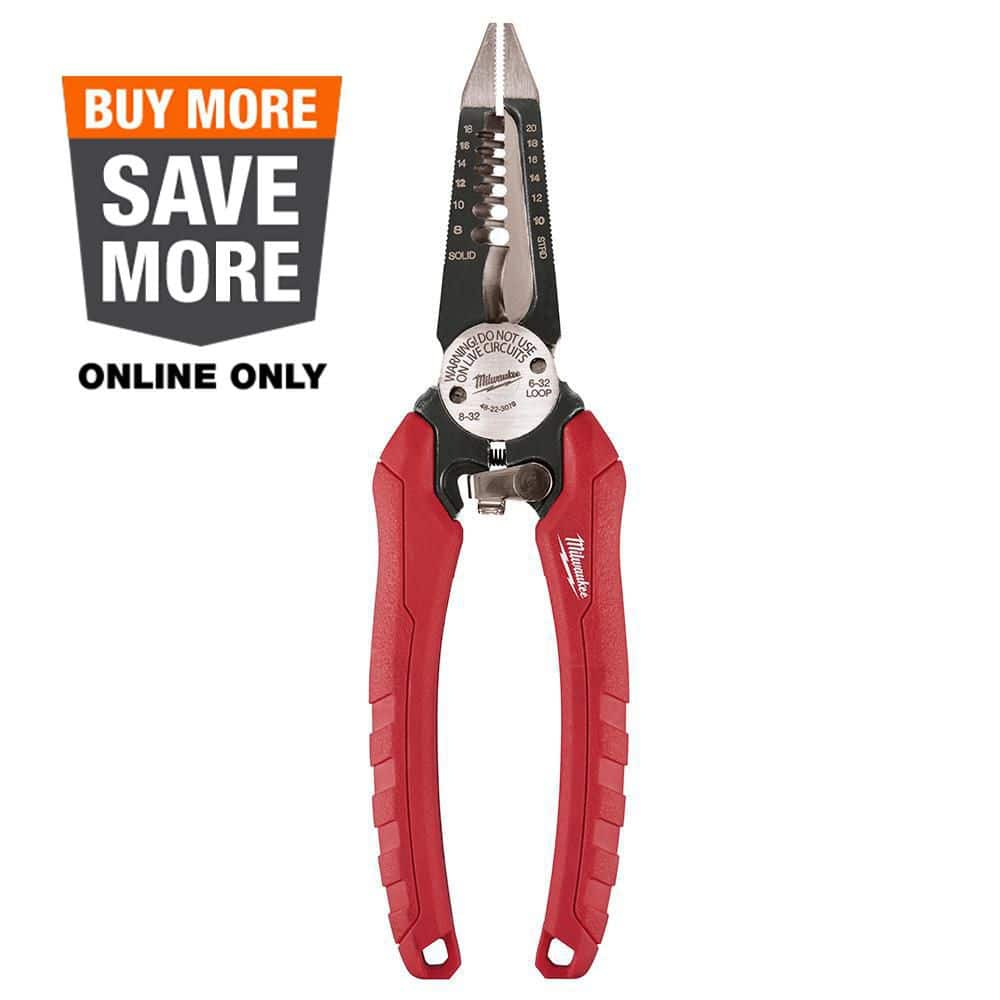 UPC 045242251209 product image for 7.75 in. Combination Electricians 6-in-1 Wire Stripper/Cutter Pliers | upcitemdb.com