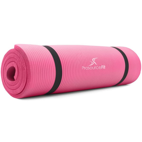 PROSOURCEFIT All Purpose Pink 71 in. L x 24 in. W x 0.5 in. T Thick Yoga  and Pilates Exercise Mat Non Slip (11.83 sq. ft.) ps-2007-mat-pink-ffp -  The Home Depot