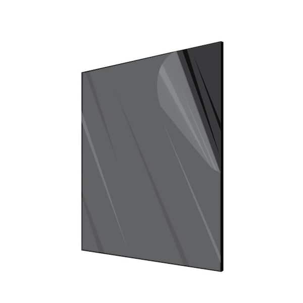 AdirOffice Black 2 ft.. x 3 ft. Shatter Resistant Cuttable Acrylic Sheet (6-Pack)