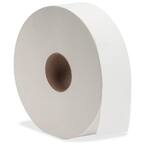 White Fiber Jumbo Roll Bath Tissue 2-Ply for Bathroom (6 per Carton)