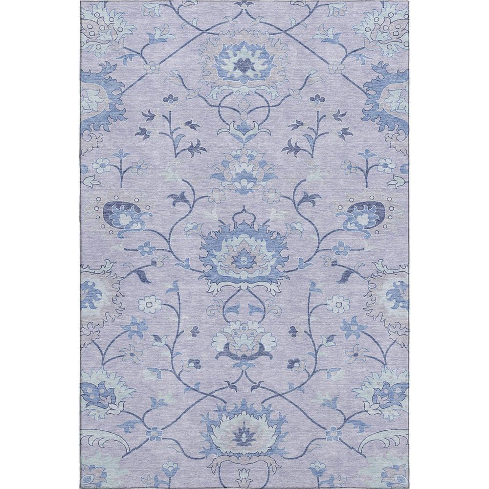 Mayfield Premium Machine Washable Abstract AMF2291 Lilac 9 ft. x 12 ft. Area Rug price history on PriceWatchPro