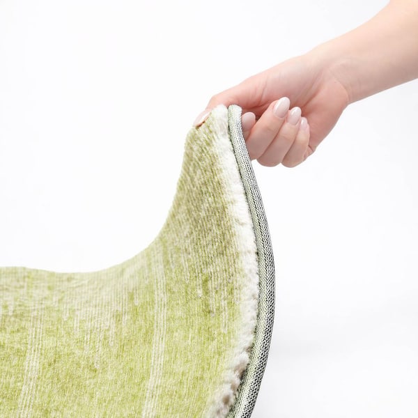 Dream Shag Premium Machine Washable Abstract ADS647 Aloe 10 ft. x 14 ft. Area Rug