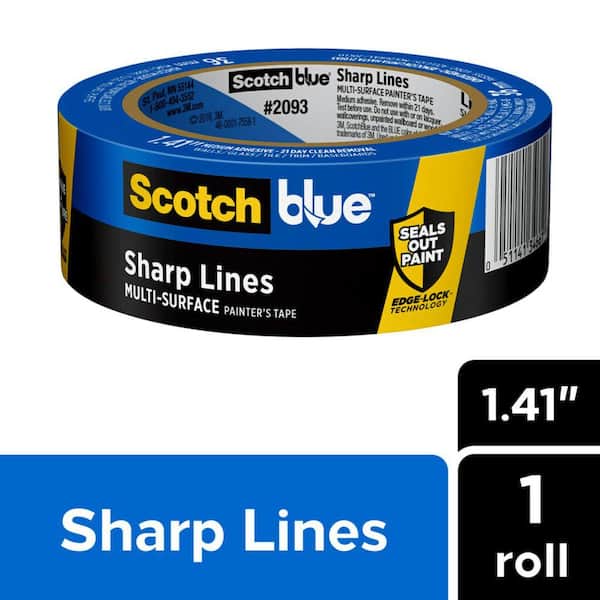 3M ScotchBlue 1.41 in. x 60 yds. Sharp Lines Multi-Surface Painter's Tape with Edge-Lock