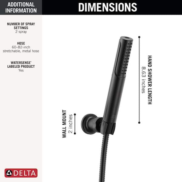 Delta Bonacci ProClean 2-Spray Wall Mount Handheld Shower Head