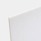 Coroplast 48 in. x 96 in. x 0.157 in. White Corrugated Plastic Sheet ...