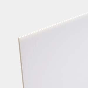 18 in. x 24 in. x .157 in. White Corrugated Twinwall Thick Plastic Sheets (15-Pack)