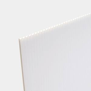 2 pack Corrugated Plastic Coroplast Sheets Sign 10mm White 24 x 48 