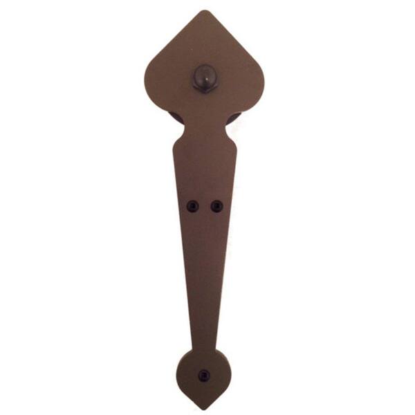 Quiet Glide 10-1/2 in. x 3 in. Spade Non-Hammered Oil Rubbed Bronze Roller Strap