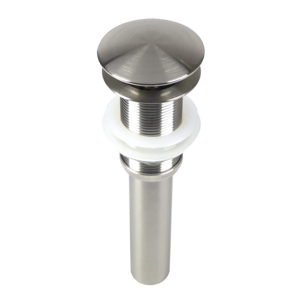Brushed Nickel Pop-Up Drain Assembly for Vessel Sinks