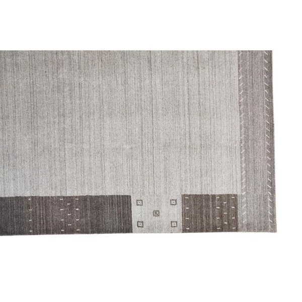 Gray 2 ft. x 3 ft.  Solid Color Area Runner
