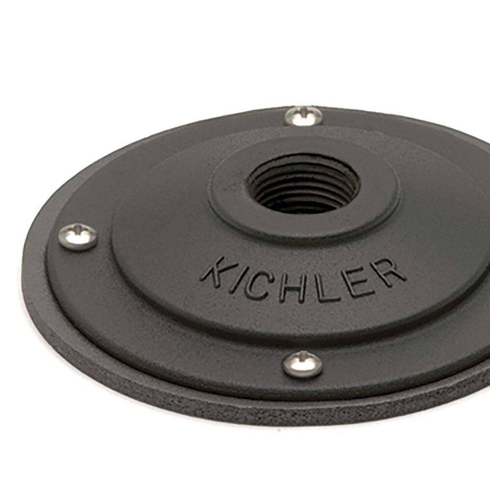 Modern Textured Black Canopy Mounting Accessory with Neoprene Gasket