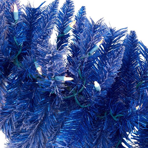 Nearly Natural 6' Frosted Artificial Christmas Garland with Pinecones and 50 Warm White LED Lights