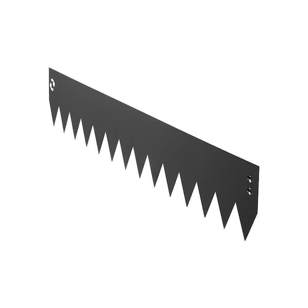 Galvanized Steel Landscape Edging, 40 in. L x 6 In. W x 0.04 in. H, 6-Pack Bendable Metal Garden Edge Border, Black