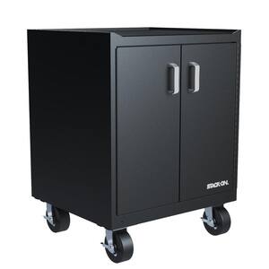 Modular Garage Cabinets with Shelf - Black