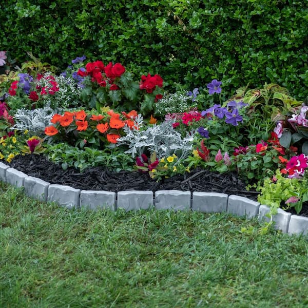 Vigoro 10 ft. L x 2.7 in. H Decorative Faux Stone Dark Gray