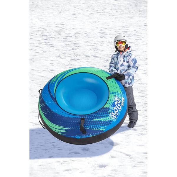 H2OGO! 56 x 38 Inch Dragon Fury Winter Snow Sled Tube for Ages 6 and Up 