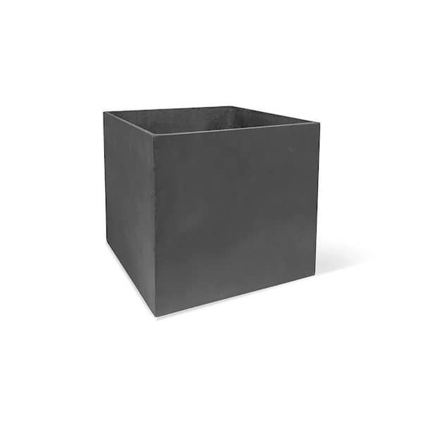 Unbranded 16 in. x 14 in. Urban Square Concrete Planter