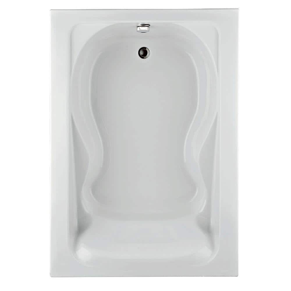 American Standard Evolution 32-in x 60-in White Acrylic Hourglass Alcove  Whirlpool Tub (Right Drain) in the Bathtubs department at