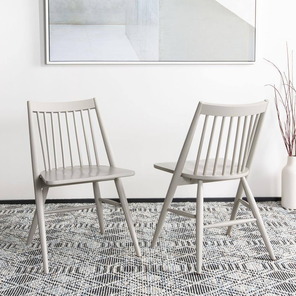 Wren 34" High Gray Wood Spindle Side Chair