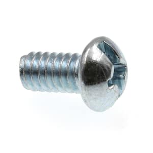 1/4 in.-20 x 1/2 in. Zinc Plated Steel Round Head Phillips/Slotted Combination Drive Machine Screws (100-Pack)