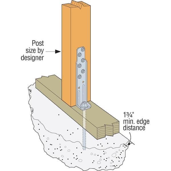 Simpson Strong-Tie - DTT ZMAX Galvanized Deck Tension Tie for 2x Nominal Lumber