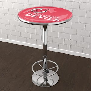New Jersey Devils Watermark Red 42 in. Bar Table
