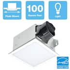 100 CFM Integrity Bathroom Exhaust Fan with Edge-Lit Dimmable LED Light