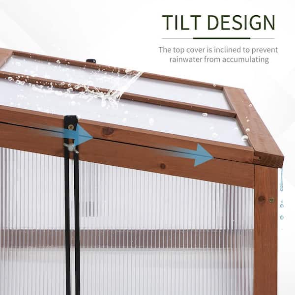 Otryad 3 ft. W x 2 ft. D x 1 ft. H Portable Wooden Garden