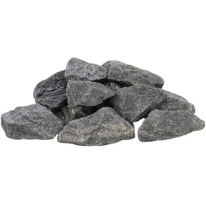 3 in. 16 cu. ft. 1280 lbs. Medium Commodity Black Granite Chips