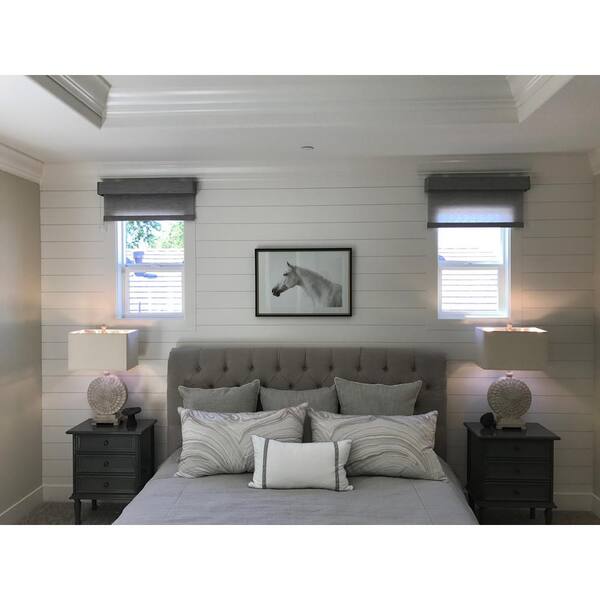 Pac Trim - .591 in. x 6.000 in. x 8 ft. Primed MDF Shiplap Interior Siding (8-Pack)