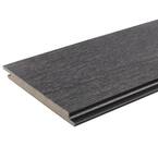 All Weather System 0.5 in. x 5.5 in. x 1 ft. Hawaiian Charcoal Composite Siding Sample Board
