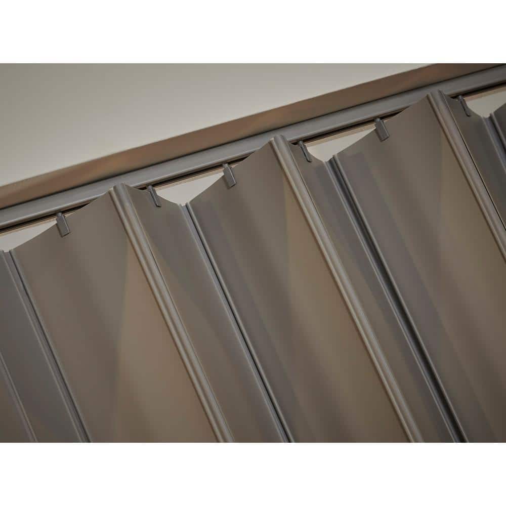 Sienna 36" x 80" Grey Vinyl Folding Door with Hardware