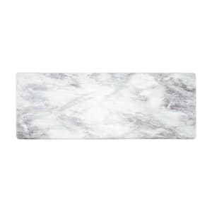 White Kitchen Marble Pattern 18 in. x 47 in. Anti Fatigue Standing Mat