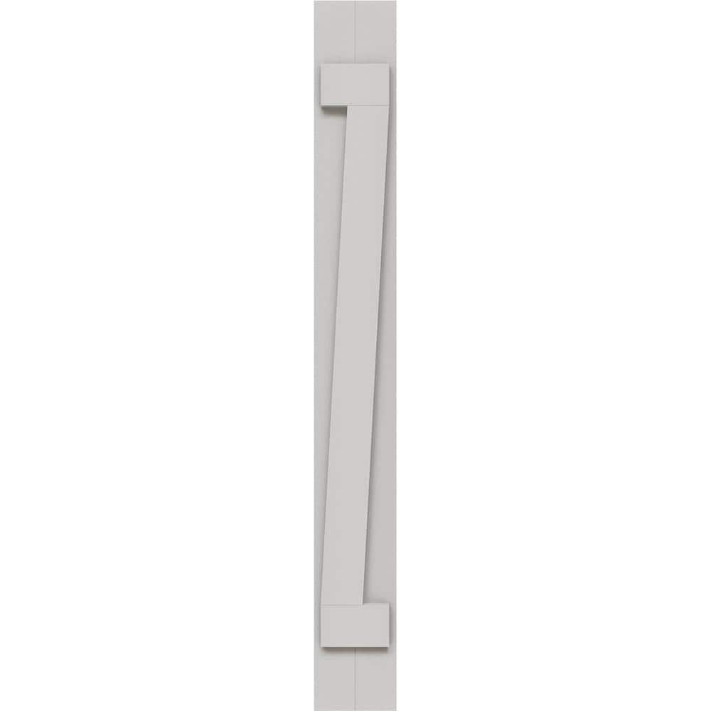 77" White Faux Wood Rustic Board-n-Batten Shutters