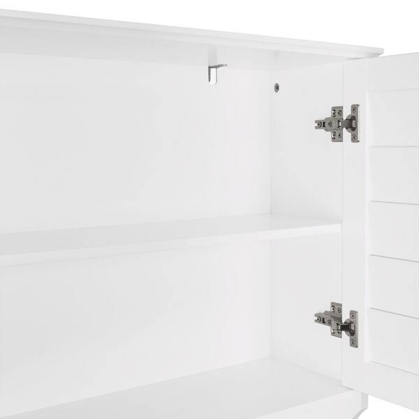 RiverRidge Somerset 27.38-in x 64.38-in x 7.87-in White 3-Shelf