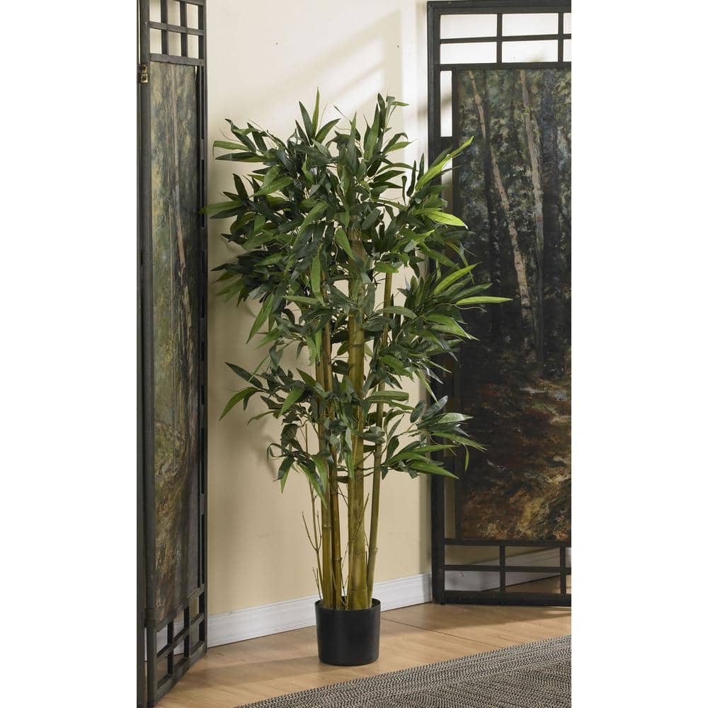 Elegant Biggy Bamboo Silk Tree in Outdoor-Ready Pot