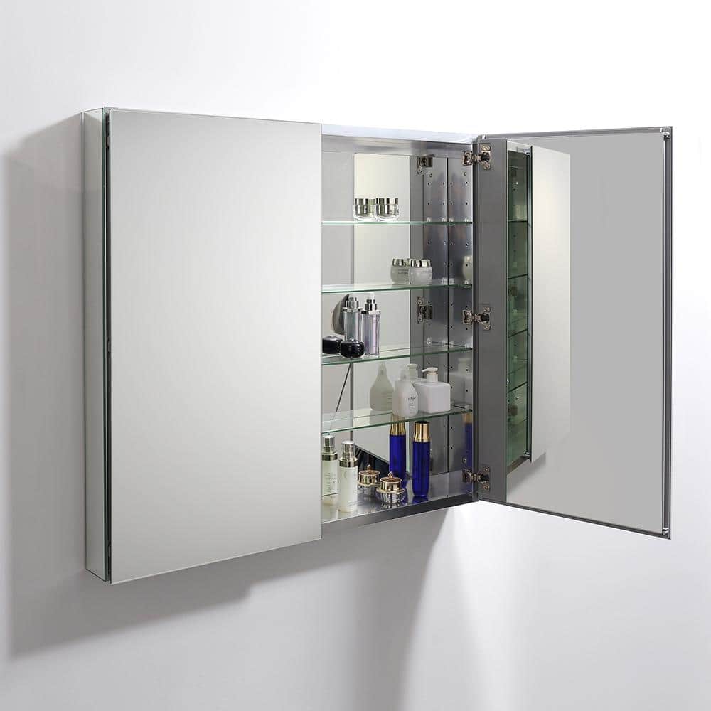 Modern Frameless Rectangular Bathroom Medicine Cabinet with Mirrors