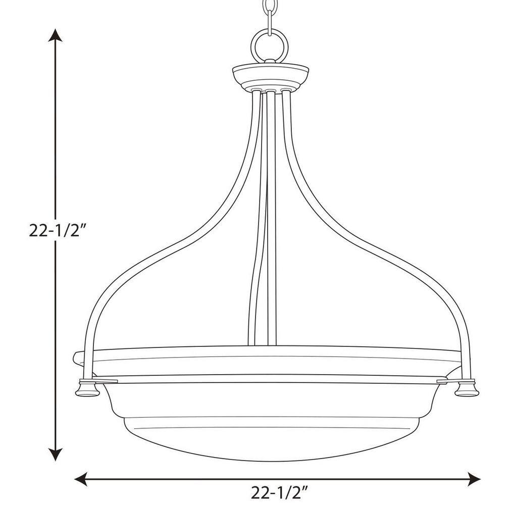 Tinsley Chrome Glass Inverted Pendant Light
