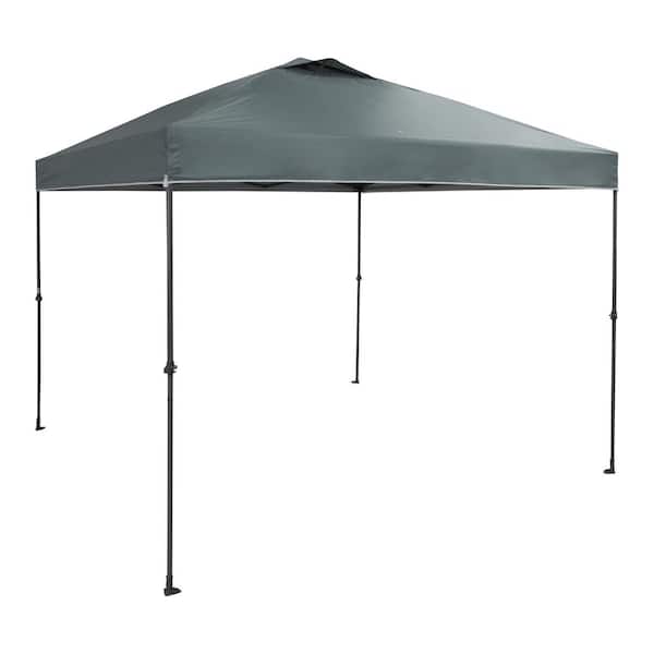 10 ft. x 10 ft. Grey Instant Shade Canopy Pop Up Tent