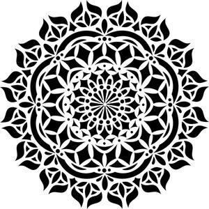 Free Free 294 Cricut Mandala Stencil SVG PNG EPS DXF File