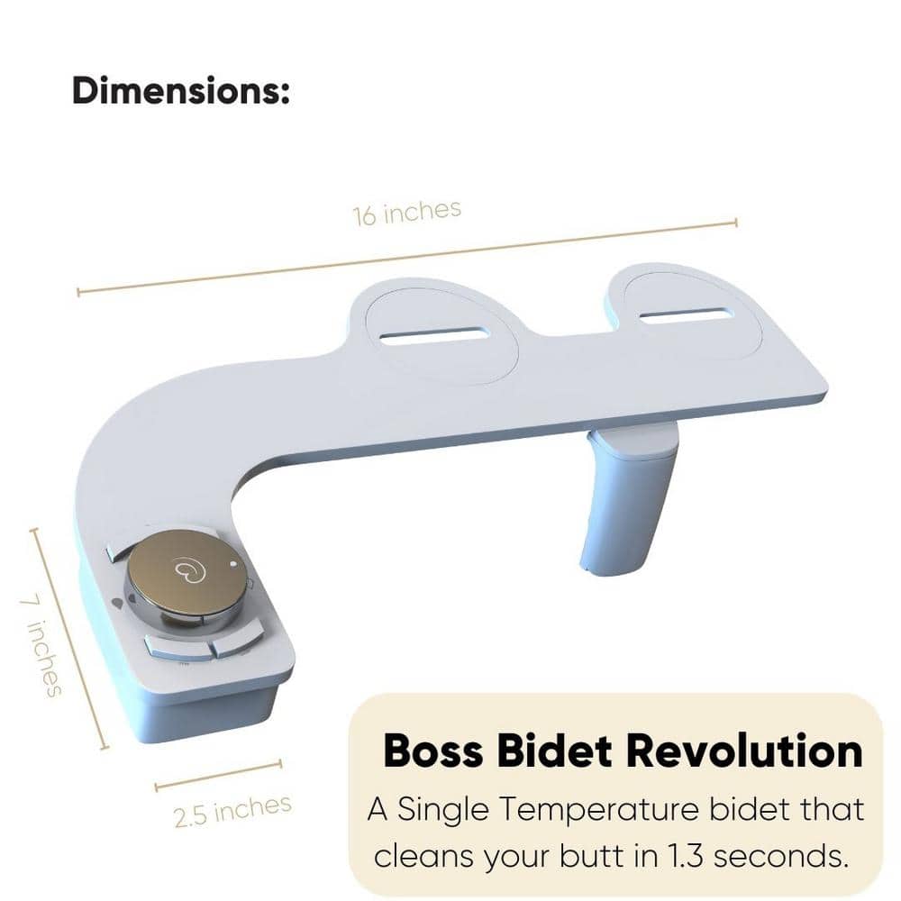 Stainless Steel Single Temperature Self-Cleaning Bidet Attachment